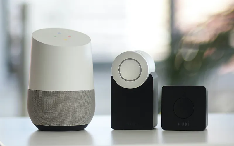 A connected smart home controlled from a smartphone